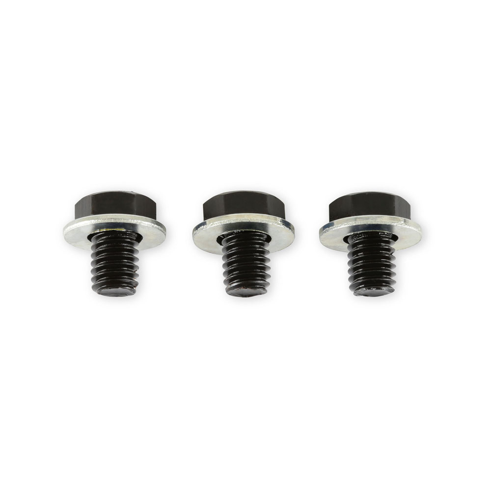 Mr Gasket Torque Converter Bolt 6715; 3/8 in.-16 Black Steel Hex for GM TH400 