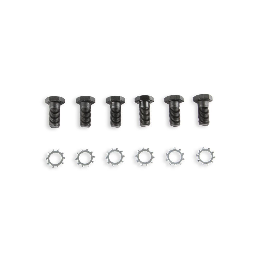 Mr Gasket Flywheel Bolt 912; 7/16 in.-20 Hex Steel Black Oxide for Chevy 262 to 400, 396 to 454 