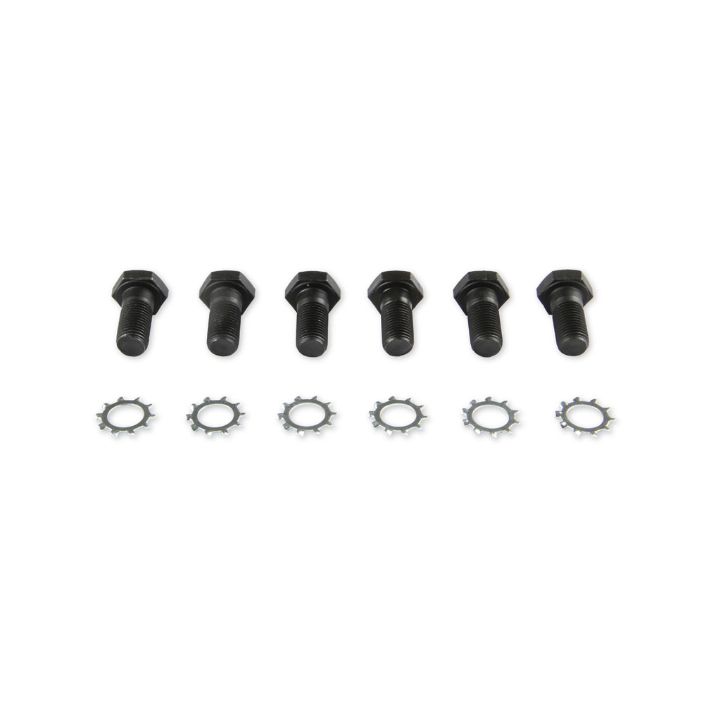 Mr Gasket Flywheel Bolt 912; 7/16 in.-20 Hex Steel Black Oxide for Chevy 262 to 400, 396 to 454 