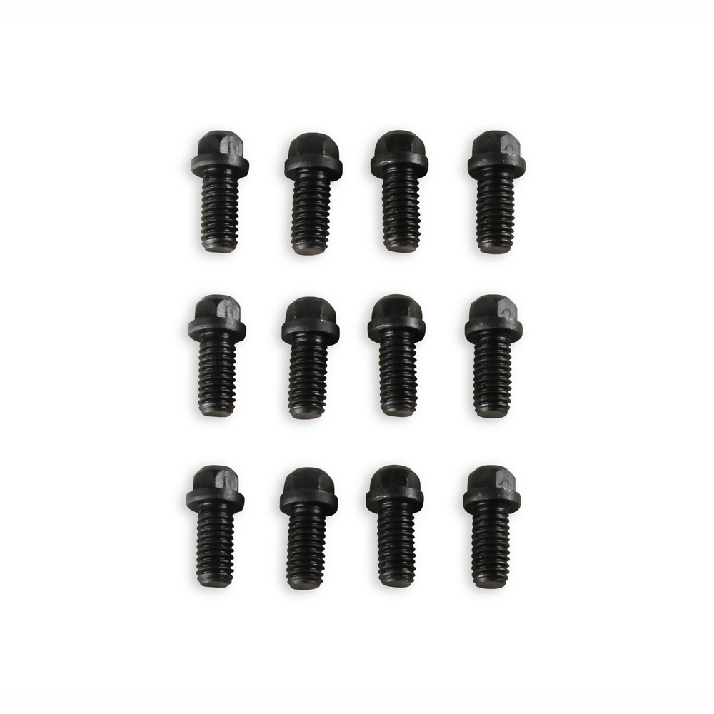 Mr Gasket Exhaust Header Bolt 915; 3/8 in.-16 Black Steel Hex 