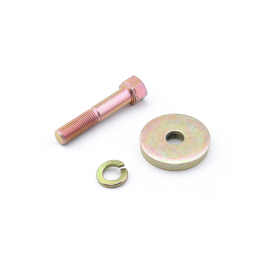 Mr Gasket Harmonic Balancer Bolt 945G; Hex 2.250 in. Gold Zinc Steel for Chevy 262 to 400 