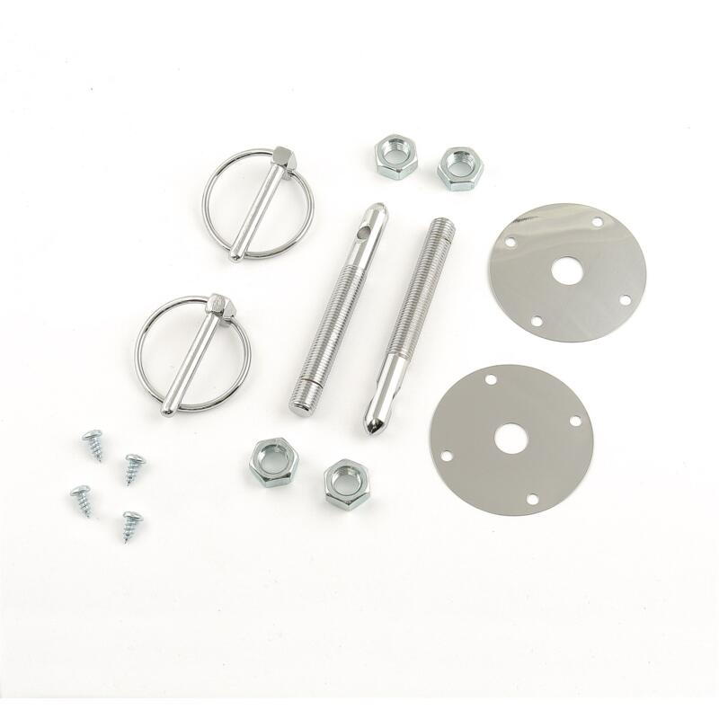 Mr Gasket Hood Pin 1017; Chrome Hood Pins Chrome Steel Torsion 
