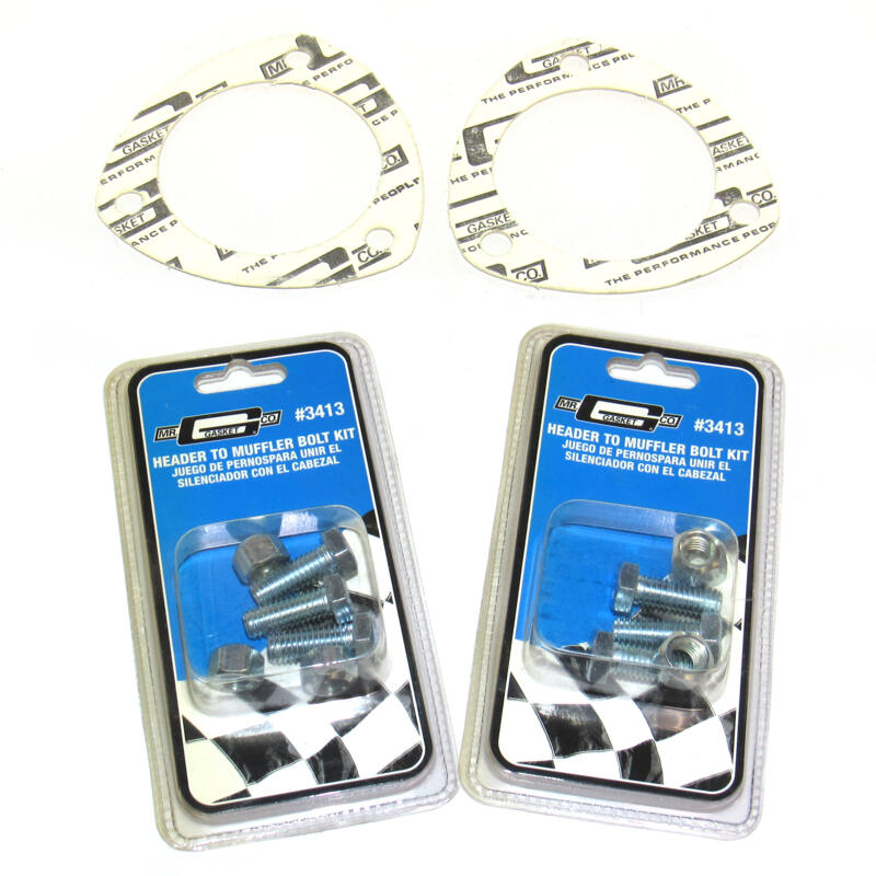 Photo for Mr Gasket Exhaust Collector Gasket 1204K; Collector Gasket Compressed Fiber Laminate 3 Bolt 3.000 in.