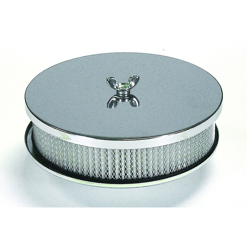 Photo for Mr Gasket Air Cleaner Assembly 1491; Chrome Air Cleaner Chrome Steel Round 6.500 in. 2.000 in.