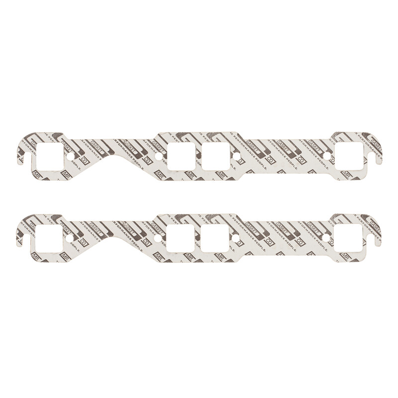 Mr Gasket Header Gaskets 150C; Performance Square 1.480 in. 1.450 in. Composite, Acrylic Blend for Chevy 262 to 400 