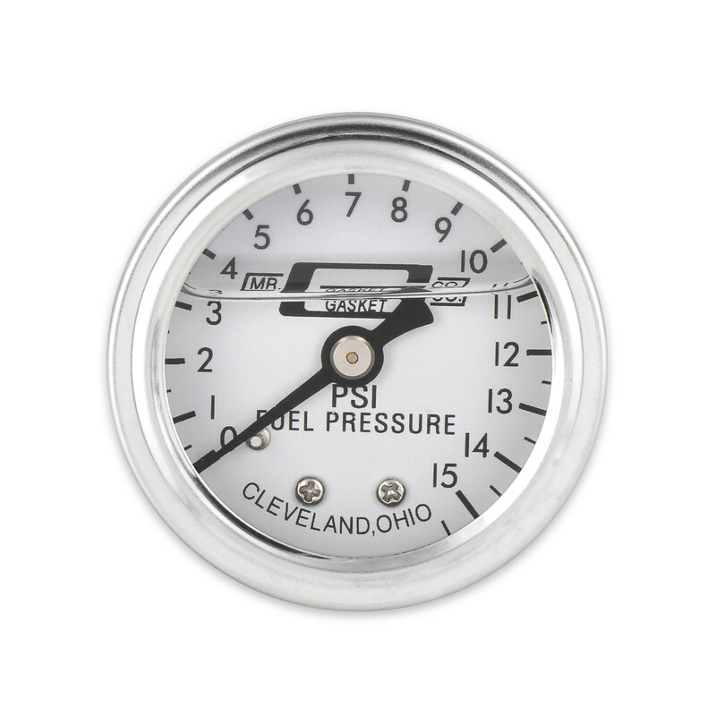 Mr Gasket Fuel Pressure Gauge 1563; Inline 1-1/2 in. 
