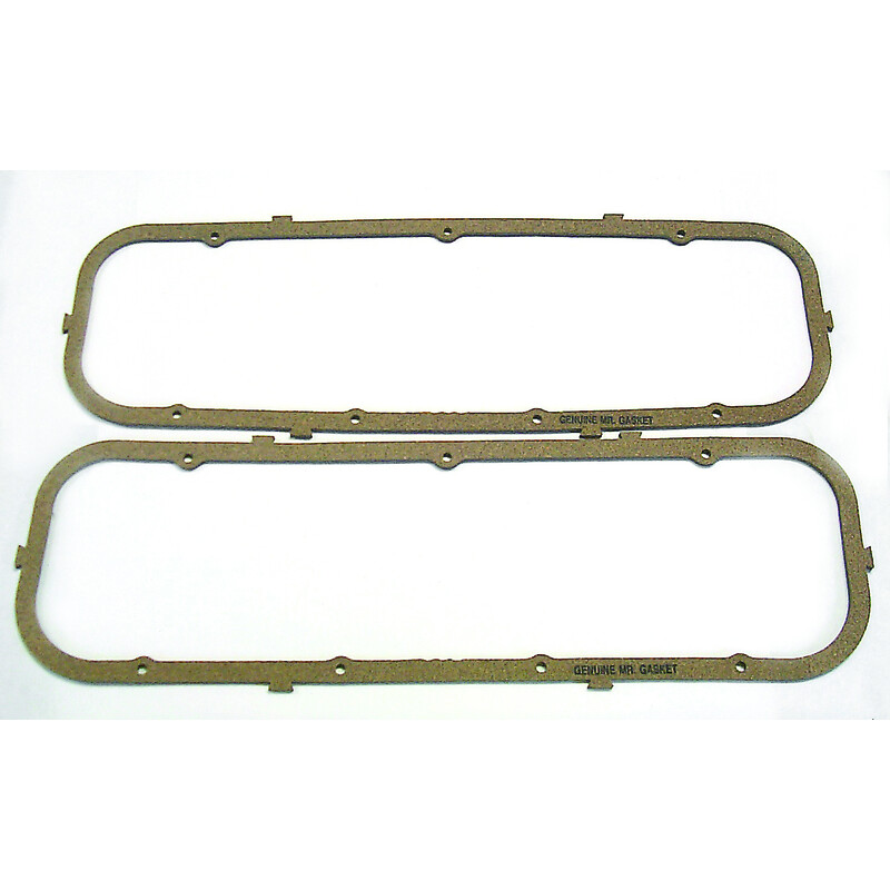 Mr Gasket Valve Cover Gasket Set 182; Cork, Rubber Cork, Rubber 0.312 in. for Chevy 396 to 454 