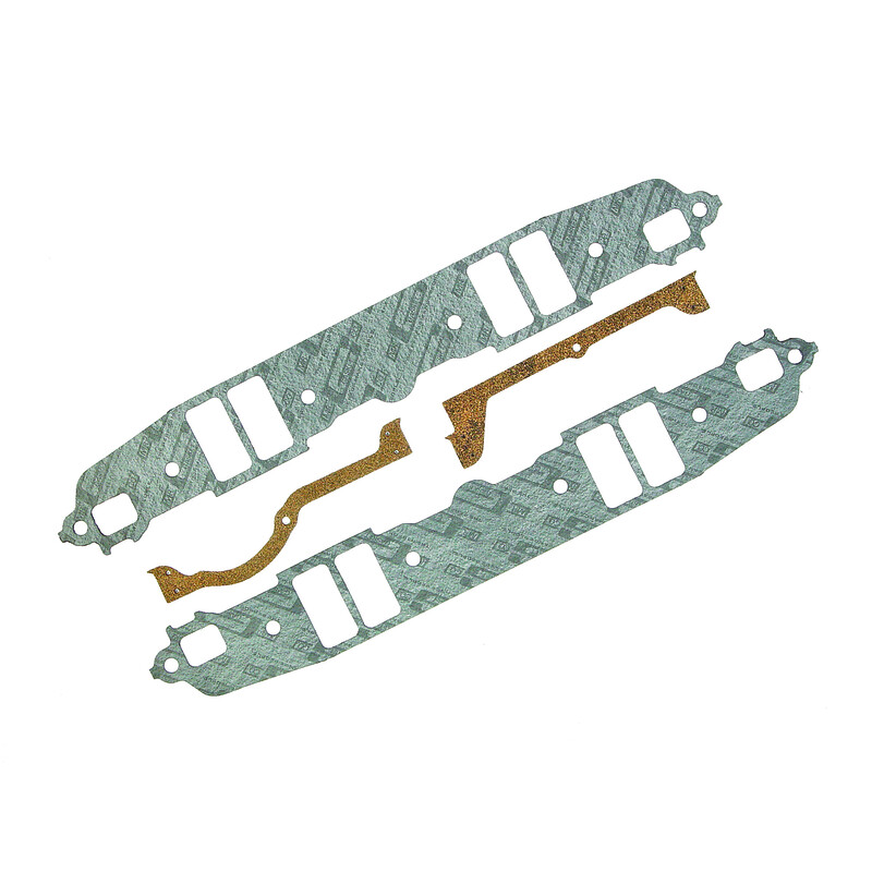 Mr Gasket Intake Manifold Gasket Set 307G; Performance Cellulose, Nitrile for Chrysler 318 to 360 LA 