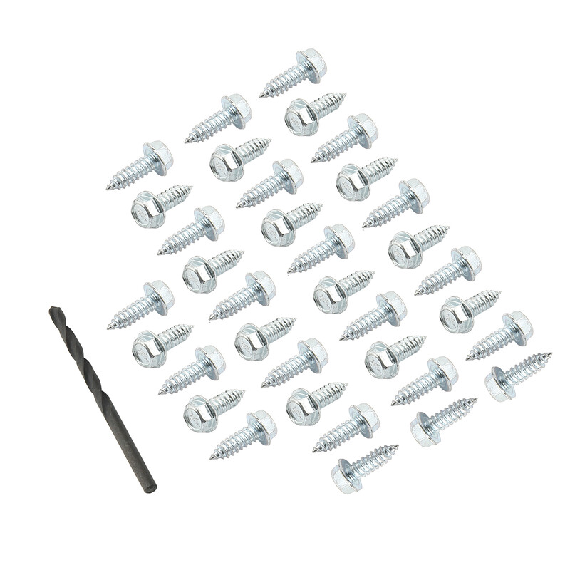 Mr Gasket Wheel Rim Screws 4318; Rim Screw Set Hex Screw Cadmium Plated Steel 