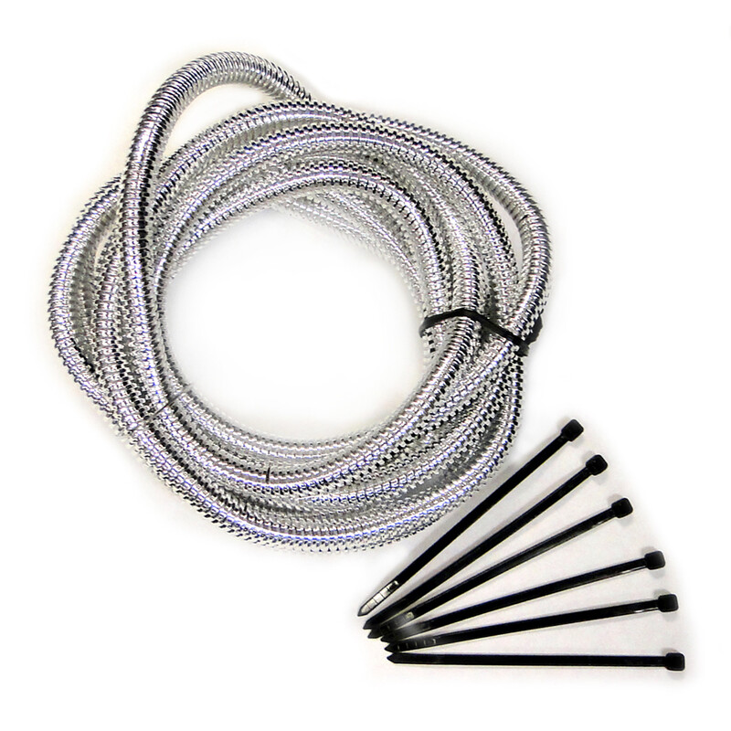 Photo for Mr Gasket Wire Conduit 4522; Chrome 0.500 in.