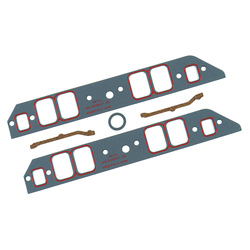 Mr Gasket Intake Manifold Gasket Set 5819; Ultra Seal Composite with Silicone Beading for Chevy 396 to 454 