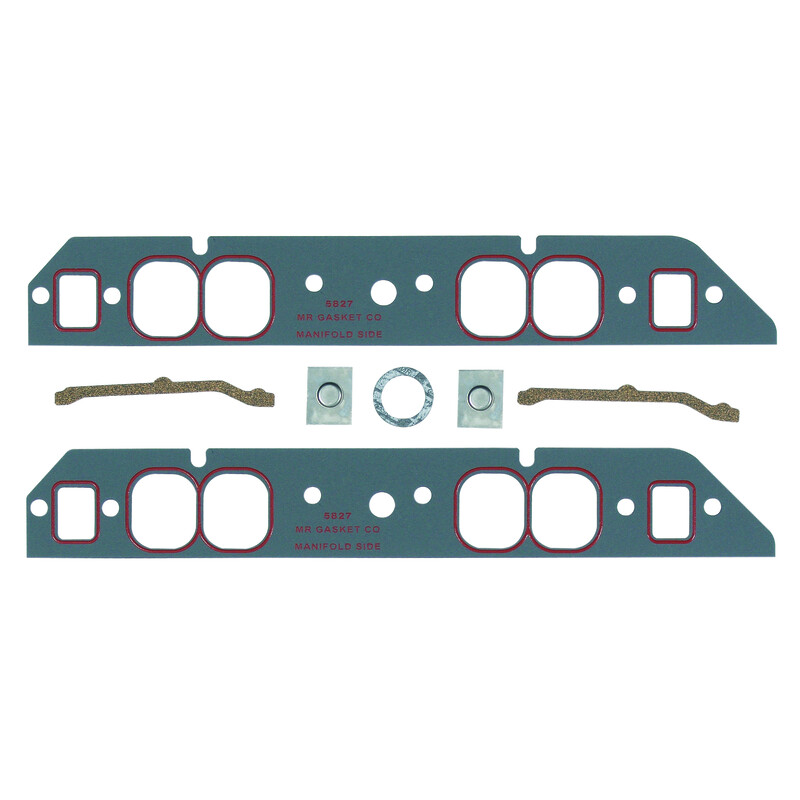 Mr Gasket Intake Manifold Gasket Set 5827; Ultra Seal Composite with Silicone Beading for Chevy 396, 454 