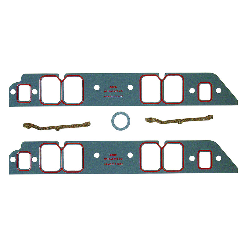 Photo for Mr Gasket Intake Manifold Gasket Set 5828; Ultra Seal Nitrile Rubber, Fiber for Chevy 396 to 454 