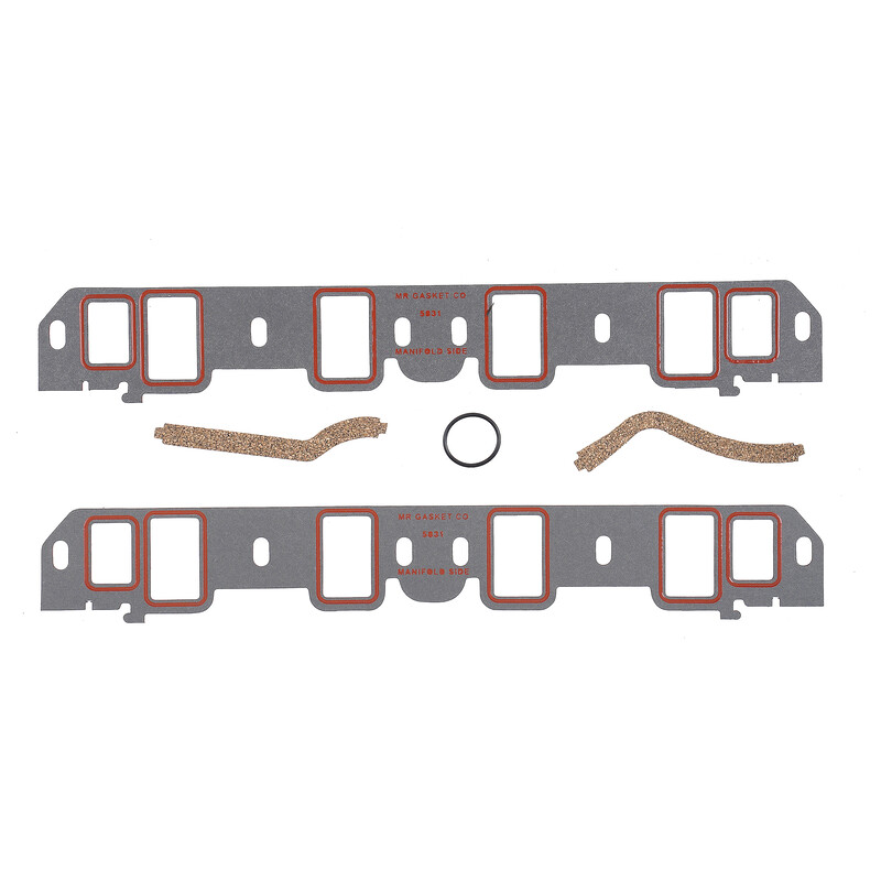 Mr Gasket Intake Manifold Gasket 5831; Ultra Seal Composite with Silicone Beading for 1964 to 1976 Ford 260 to 351W 