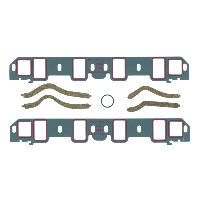 Mr Gasket Intake Manifold Gaskets 5834; Ultra Seal Composite with Silicone Beading for Ford 289 to 351W 