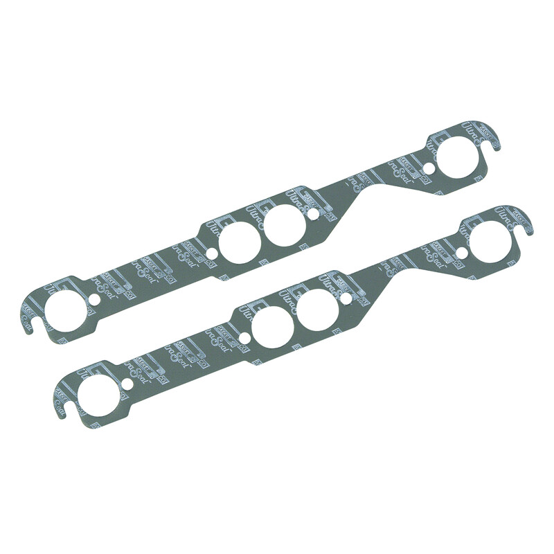 Mr Gasket Header Gaskets 5907; Ultra Seal Round 1.500 in. 1.500 in. Steel Core Graphite for Chevy 262 to 400 
