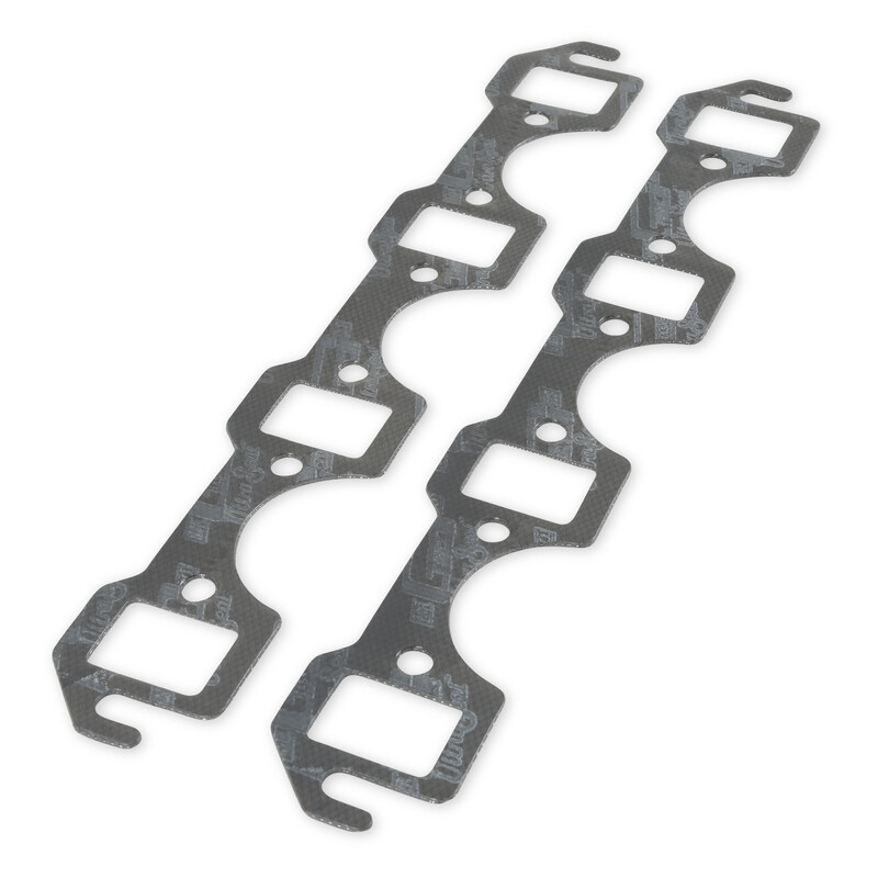 Mr Gasket Header Gaskets 5930; Ultra Seal Rectangular 1.480 in. 1.120 in. for Ford 260 to 351W 