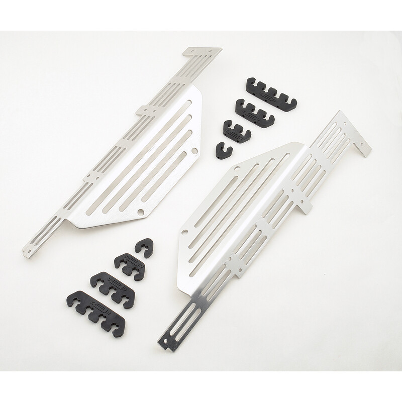 Photo for Mr Gasket Spark Plug Wire Holder 6042; Aluminum Wire Looms for Centerbolt Heads 8.000 mm Valve Cover Mount Black Plastic for Chevy 262 to 400