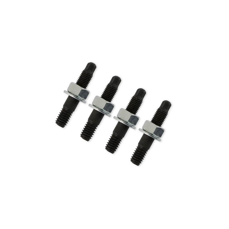 Mr Gasket Carburetor Stud Kit 6345G; 1.500 in. 5/16 in. -18 5/16 in. -24 Black Oxide Steel Bullet Nose 