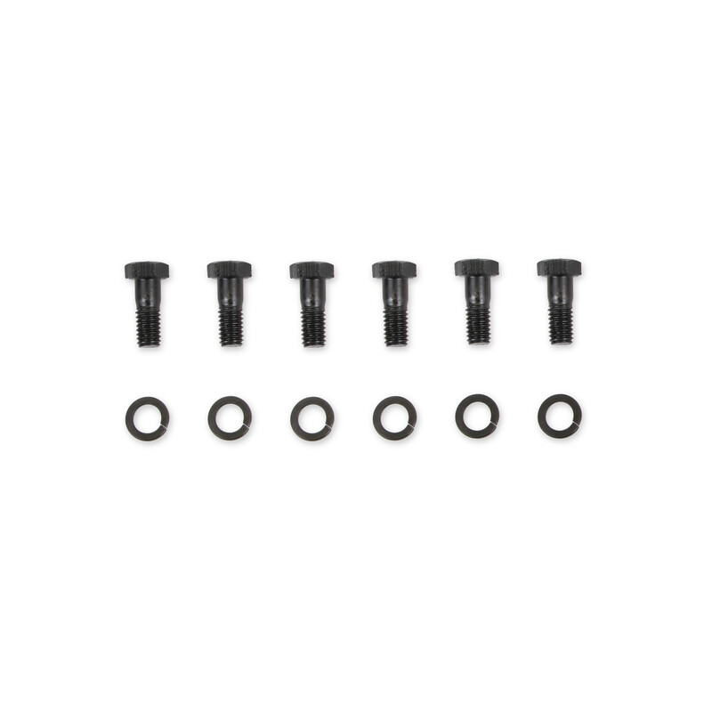 Mr Gasket Clutch Pressure Plate Bolt 910; 1.000 in. Hex Black Oxide Steel for Chevy 262 to 400, 396 to 454 