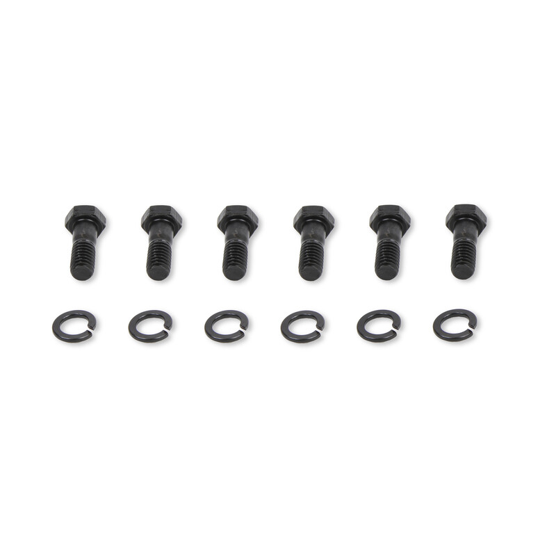 Mr Gasket Clutch Pressure Plate Bolt 910; 1.000 in. Hex Black Oxide Steel for Chevy 262 to 400, 396 to 454 
