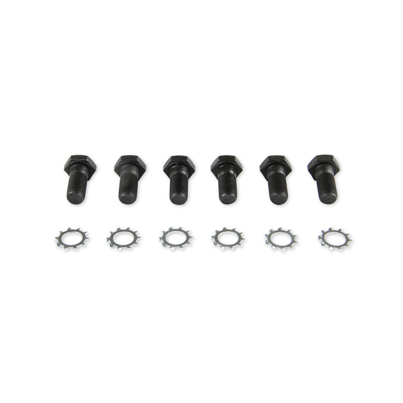 Mr Gasket Flywheel Bolt 912; 7/16 in. -20 31/32 in. Hex Steel Black Oxide for Chevy 262 to 400, 396 to 454 