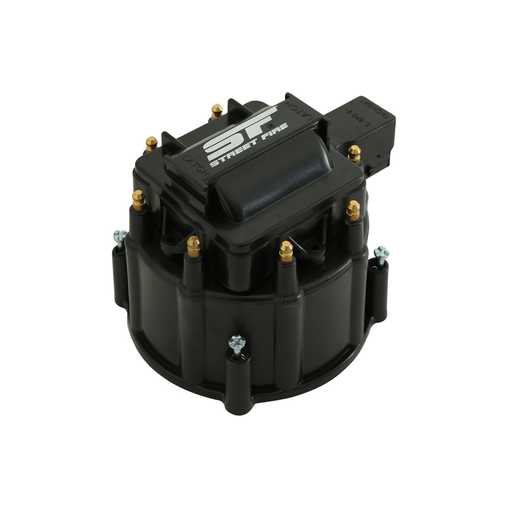 MSD Distributor Cap and Rotor Kit 5501; Street Fire HEI, Male Black for GM V8 