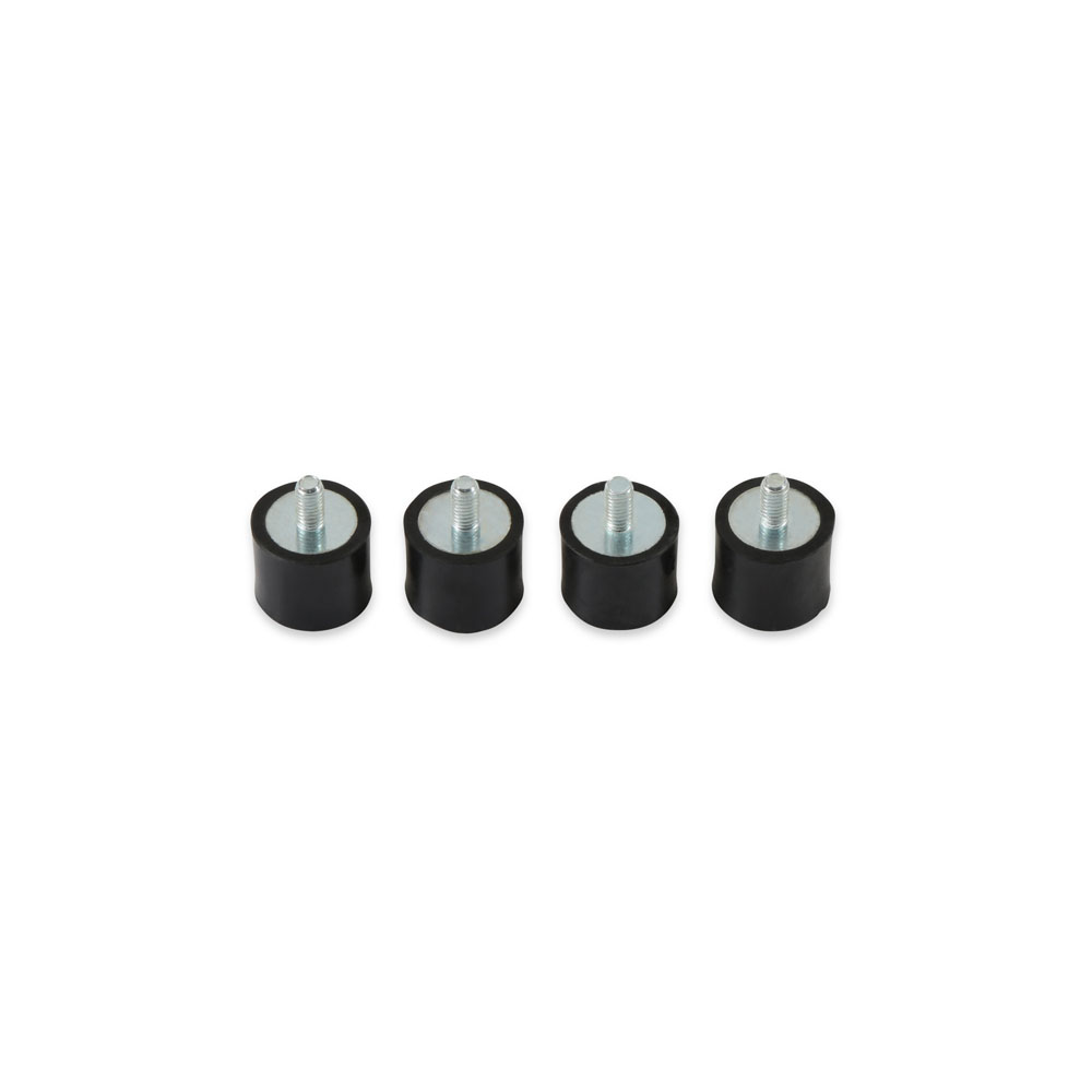 MSD Ignition Control Box Mount 8823; Vibration Mounts Black Rubber 
