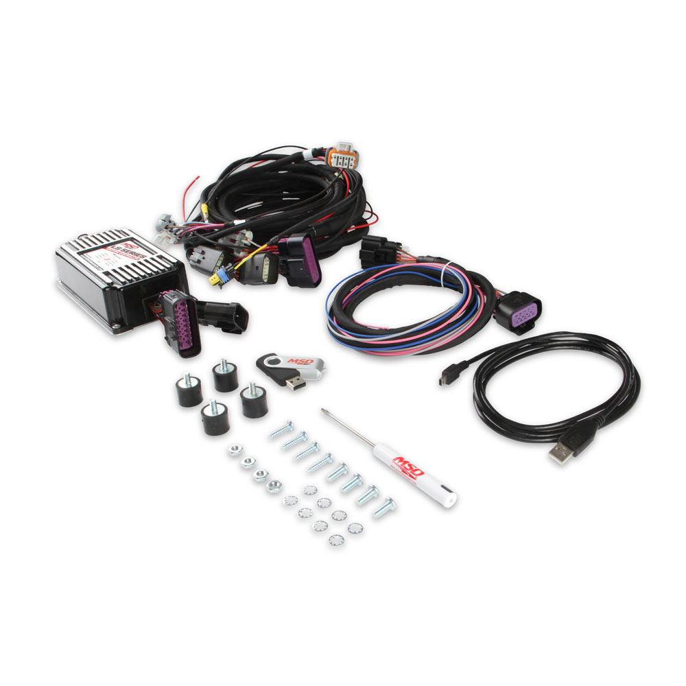 MSD Ignition Control Box 60143; MSD LS Ignition Control Black Powdercoat Aluminum for GM LS 