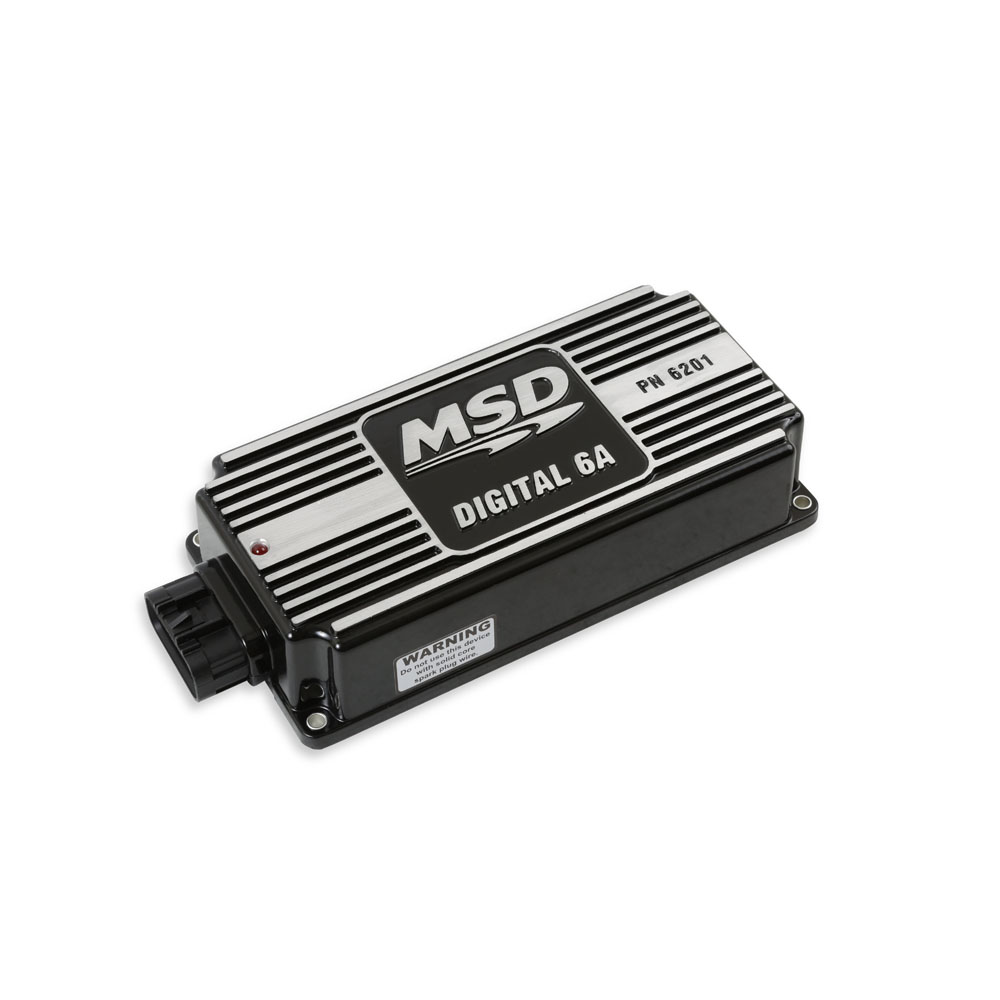 MSD Ignition Control Box 62013; Digital 6A Ignition Control Digital 135 to 145 mJ Black Aluminum 