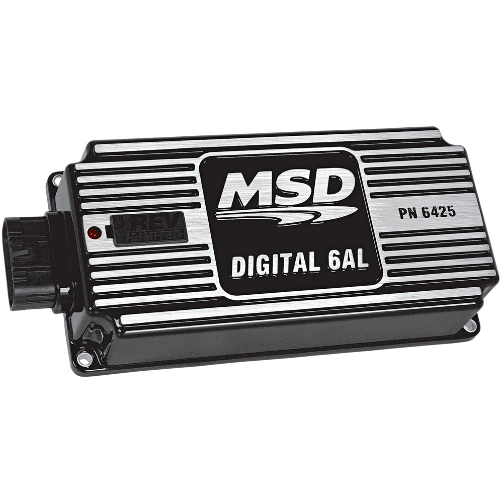MSD Ignition Control Box 64253; Digital 6AL Digital 135 to 145 mJ Black Aluminum 