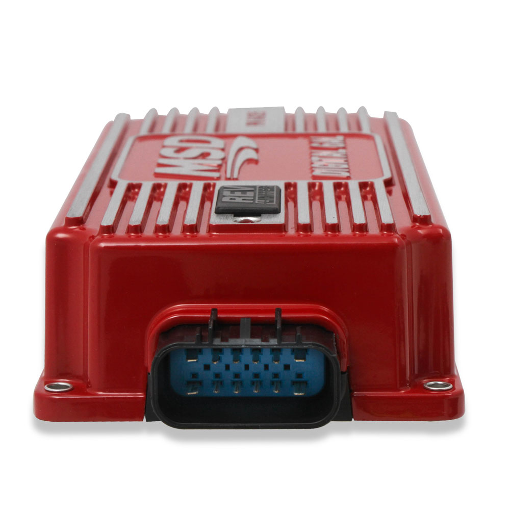 MSD Ignition Control Box 6425; 6AL Digital 135 mJ Red Powdercoat Cast Aluminum 