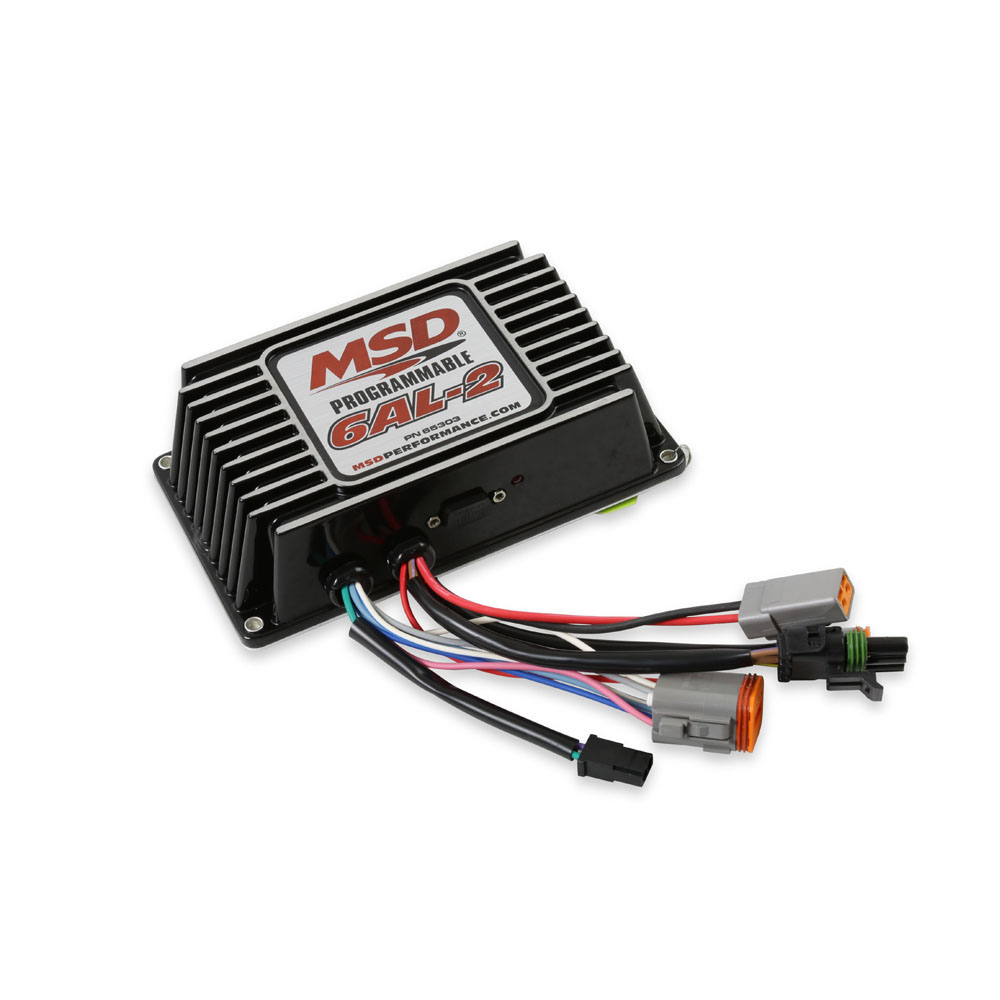 MSD Ignition Control Box 65303; Programmable Digital 6AL2 Digital 135 mJ Black Aluminum 