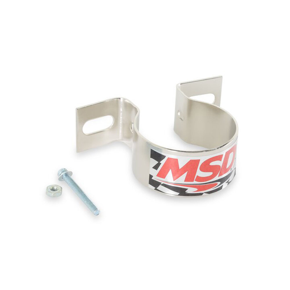 MSD Ignition Coil Mounting Bracket 8213; Mounting Brackets Canister Zinc Plated 