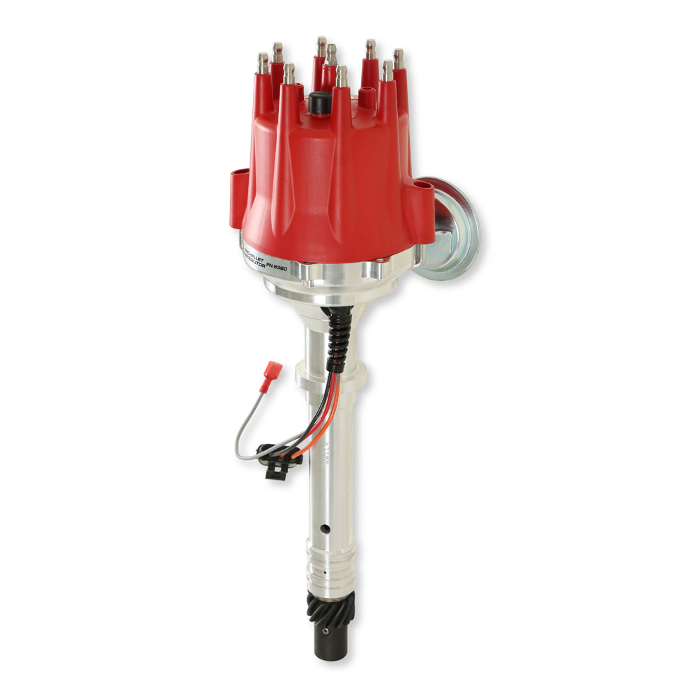 MSD Distributor 8360; Pro Billet, Ready to Run Vacuum, Mechanical Magnetic for Chevy 262 to 400, 396 to 454 
