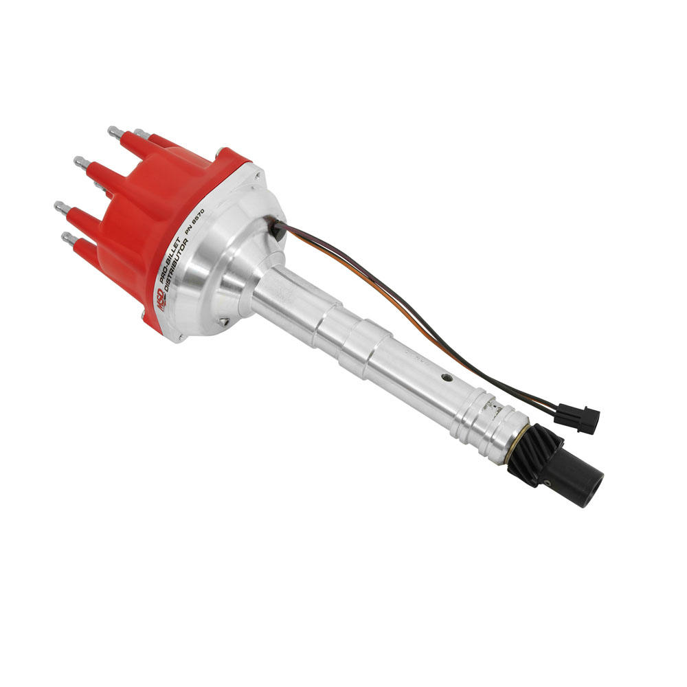 MSD Distributor 8570; Pro Billet Mechanical Magnetic for Chevy 262 to 400, 396 to 454 