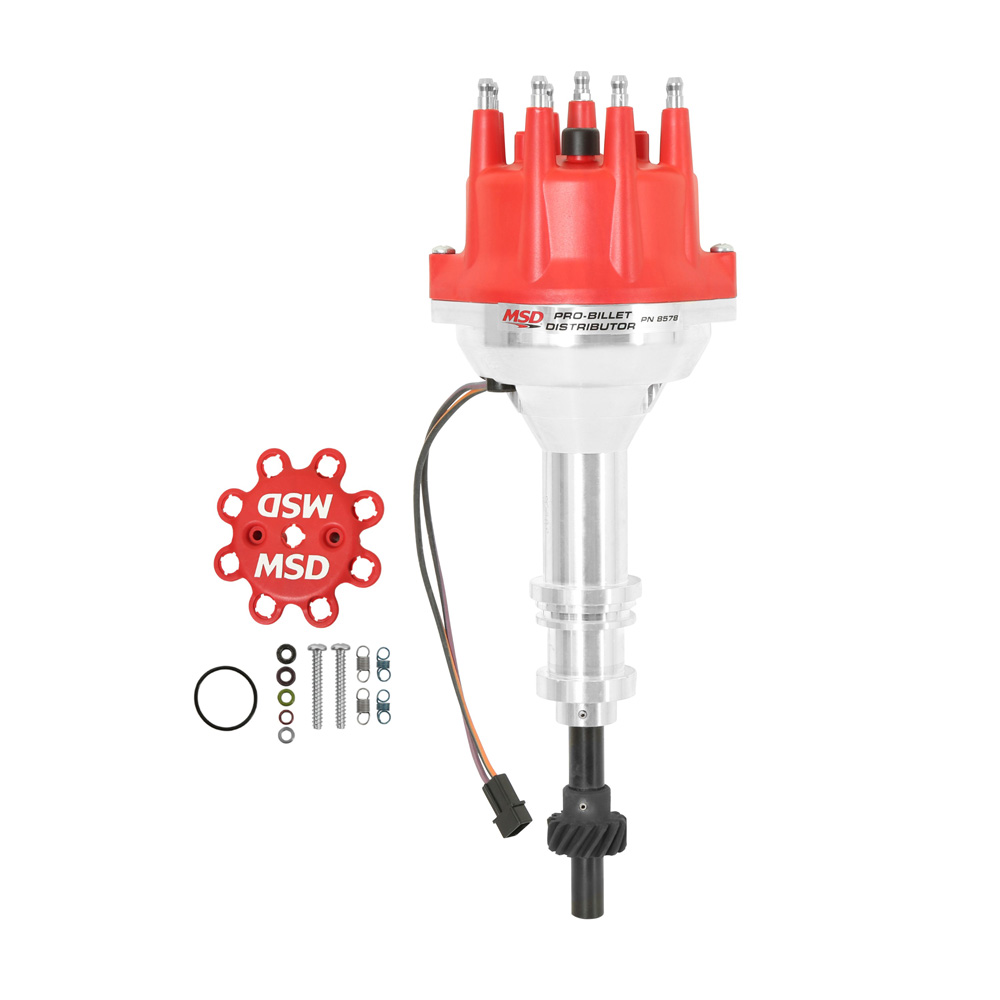 MSD Distributor 8578; Pro Billet Mechanical Magnetic for Ford 351W ...