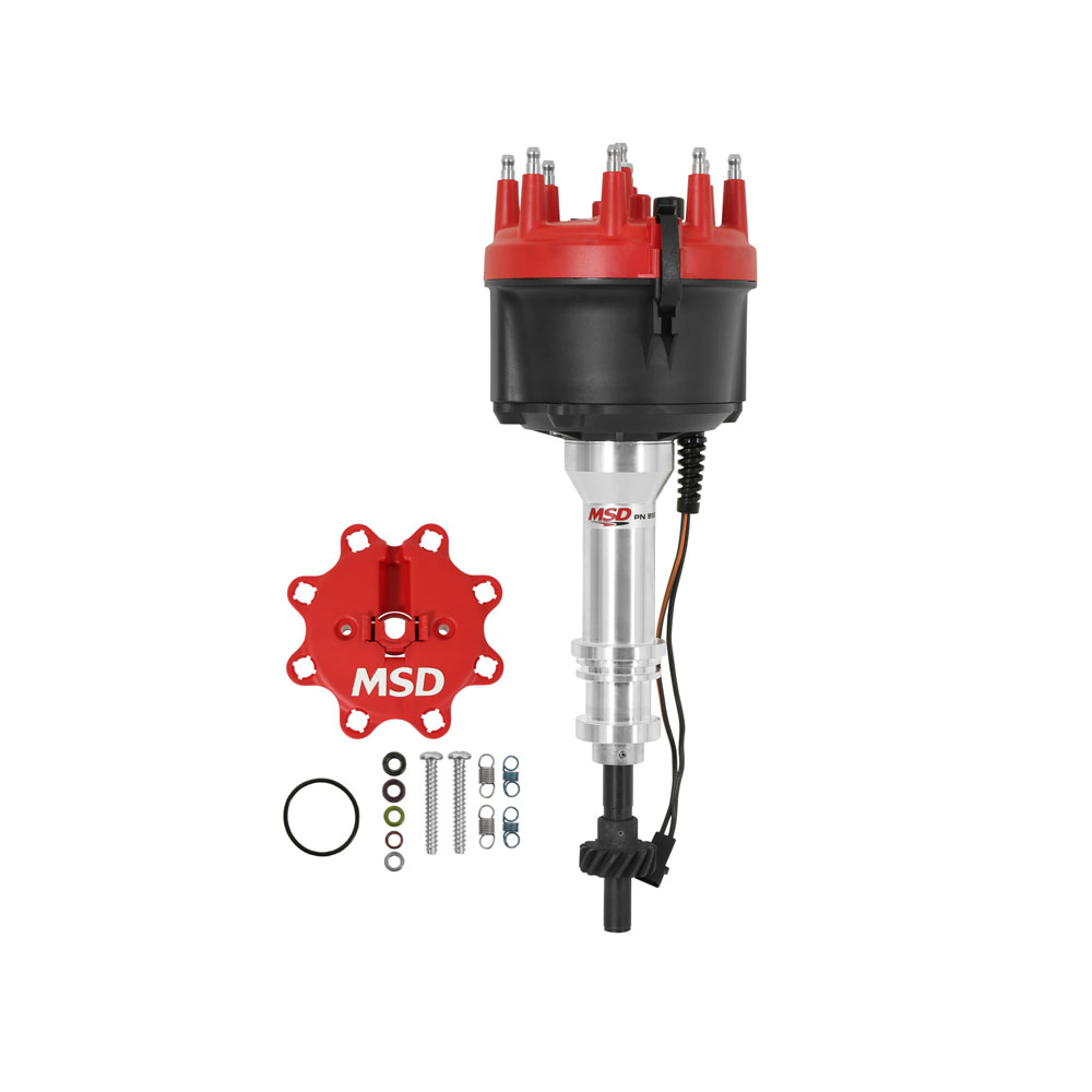 MSD Distributor 8580; Billet Mechanical Magnetic for Ford 351C, 351M, 400, 429, 460 