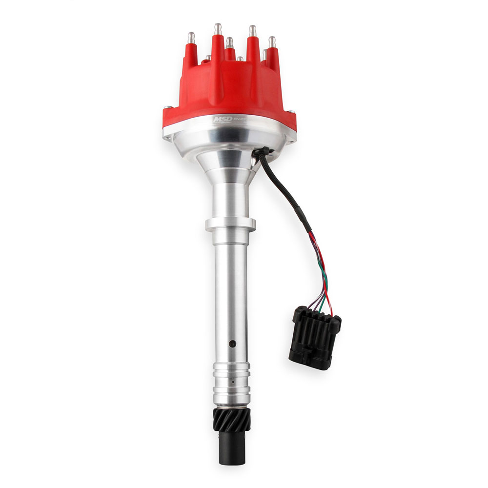 MSD Distributor 2375MSD; Pro Billet EFI Dual Sync Computer Controlled Advance Hall Effect for Chevy 262 to 400, 396 to 454, 502 