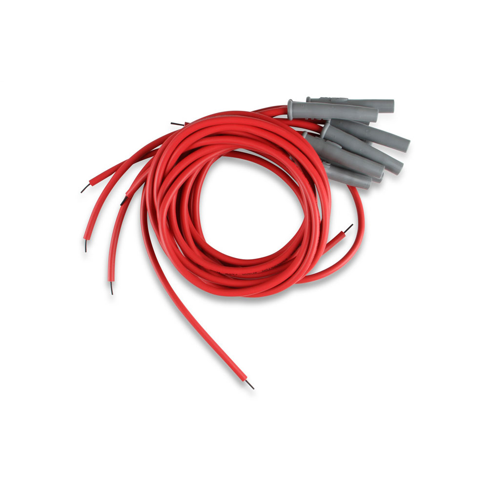 MSD Spark Plug Wire Set 31199; Super Conductor 8.500 mm Black Spiral Core Multi Angle HEI/Male and Female/Socket 