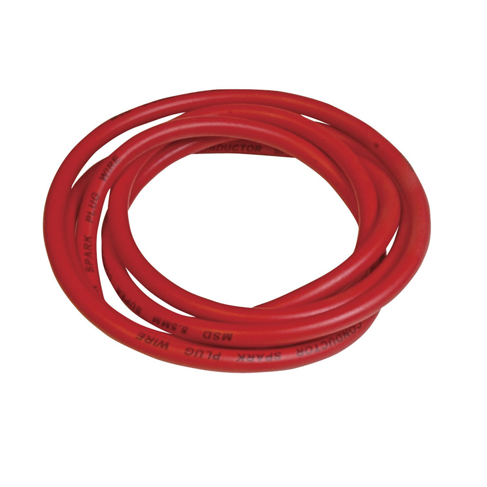 Photo for MSD Spooled Spark Plug Wire 34019; Super Conductor 25 ft. 8.5 mm Spiral Core Red