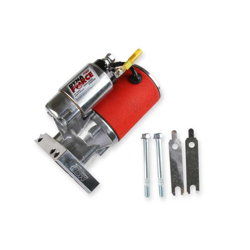 MSD Starter 50952; DynaForce High Speed Red 153, 168 Tooth 3 HP Hitachi 2 Bolt for Chevy 262 to 400, 396 to 454 