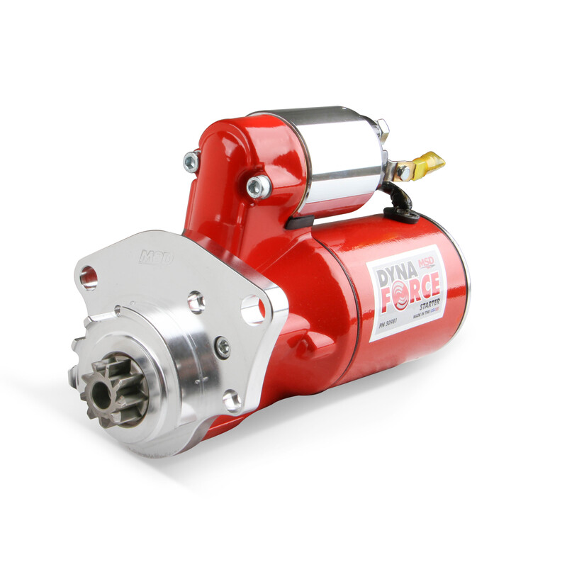 MSD Starter 50981; DynaForce Red 3.40 HP Hitachi for Chrysler 273 to 360 LA, 383 to 440 