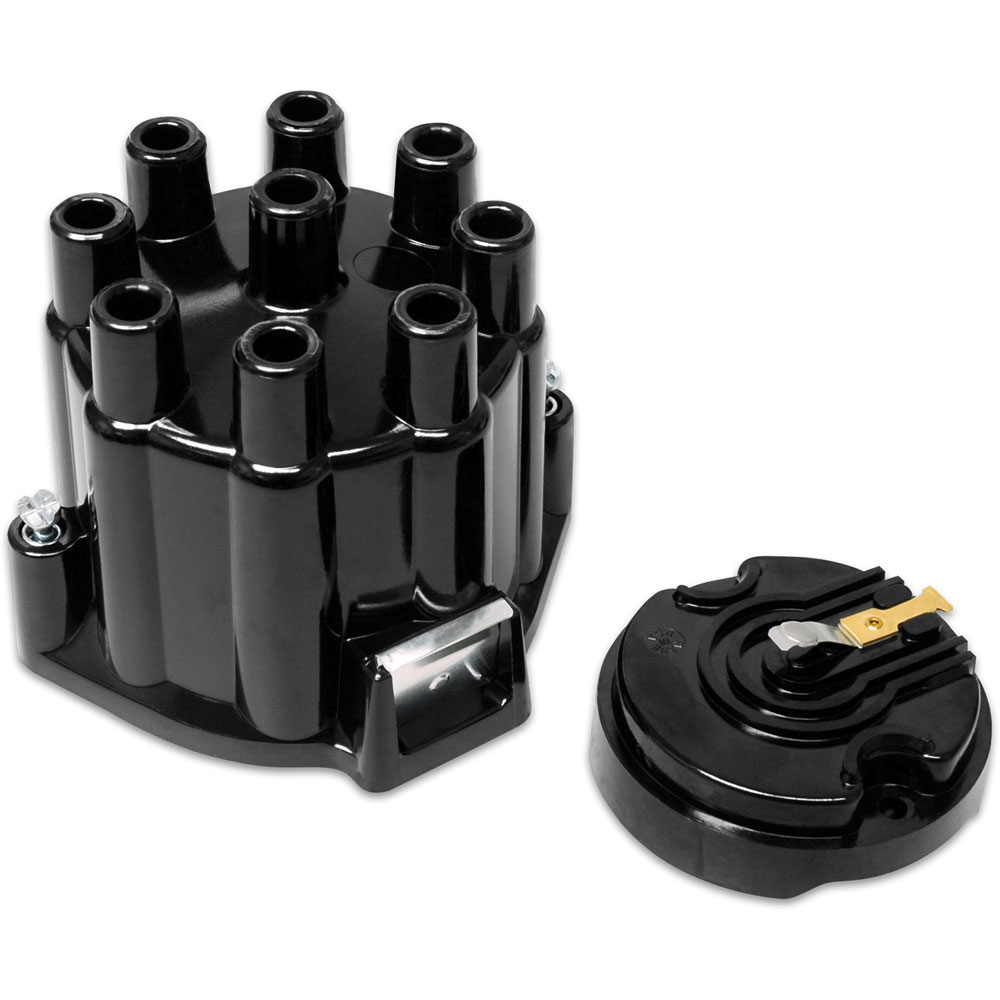 Photo for MSD Distributor Cap and Rotor Kit 5500; Street Fire Female, Socket Black for GM V8