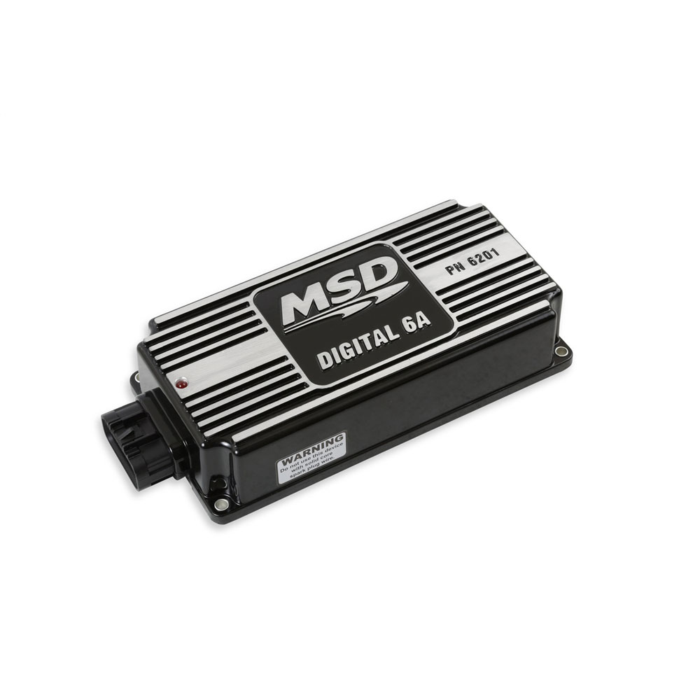 MSD Ignition Control Box 62013; Digital 6A Ignition Control Digital 135 to 145 mJ Black Aluminum 