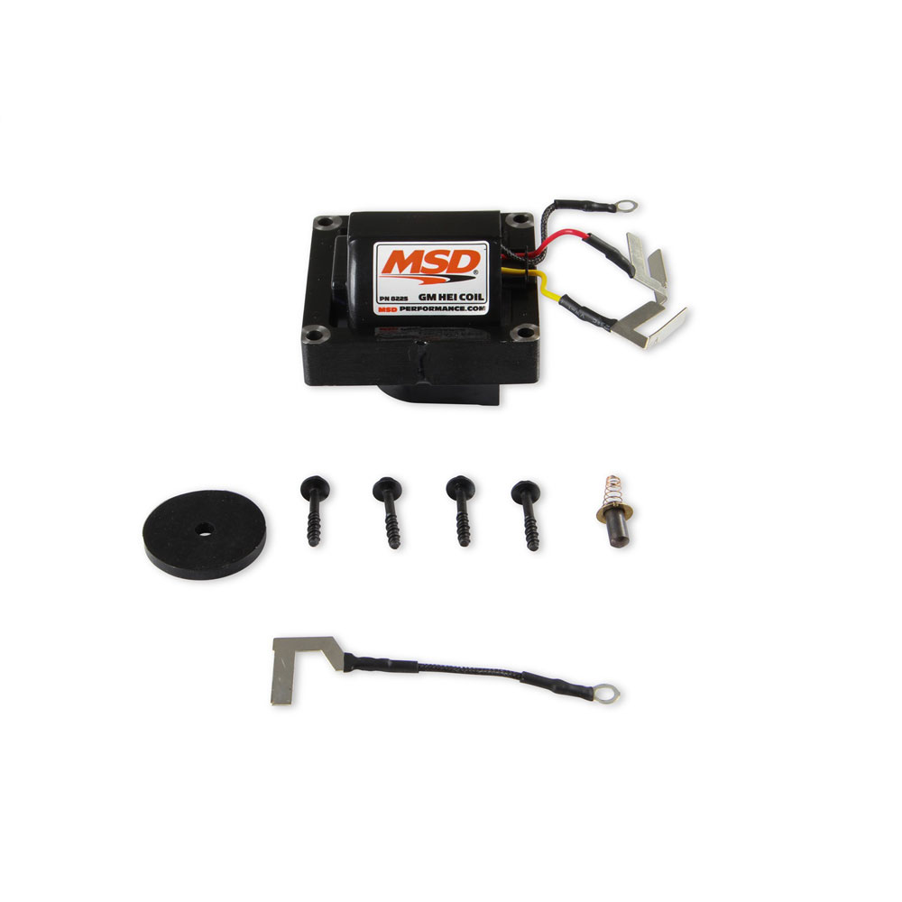 MSD Ignition Coil 8225; Blaster HEI Coil Black 42000 Volt In Cap for 1974 to 1995 GM 
