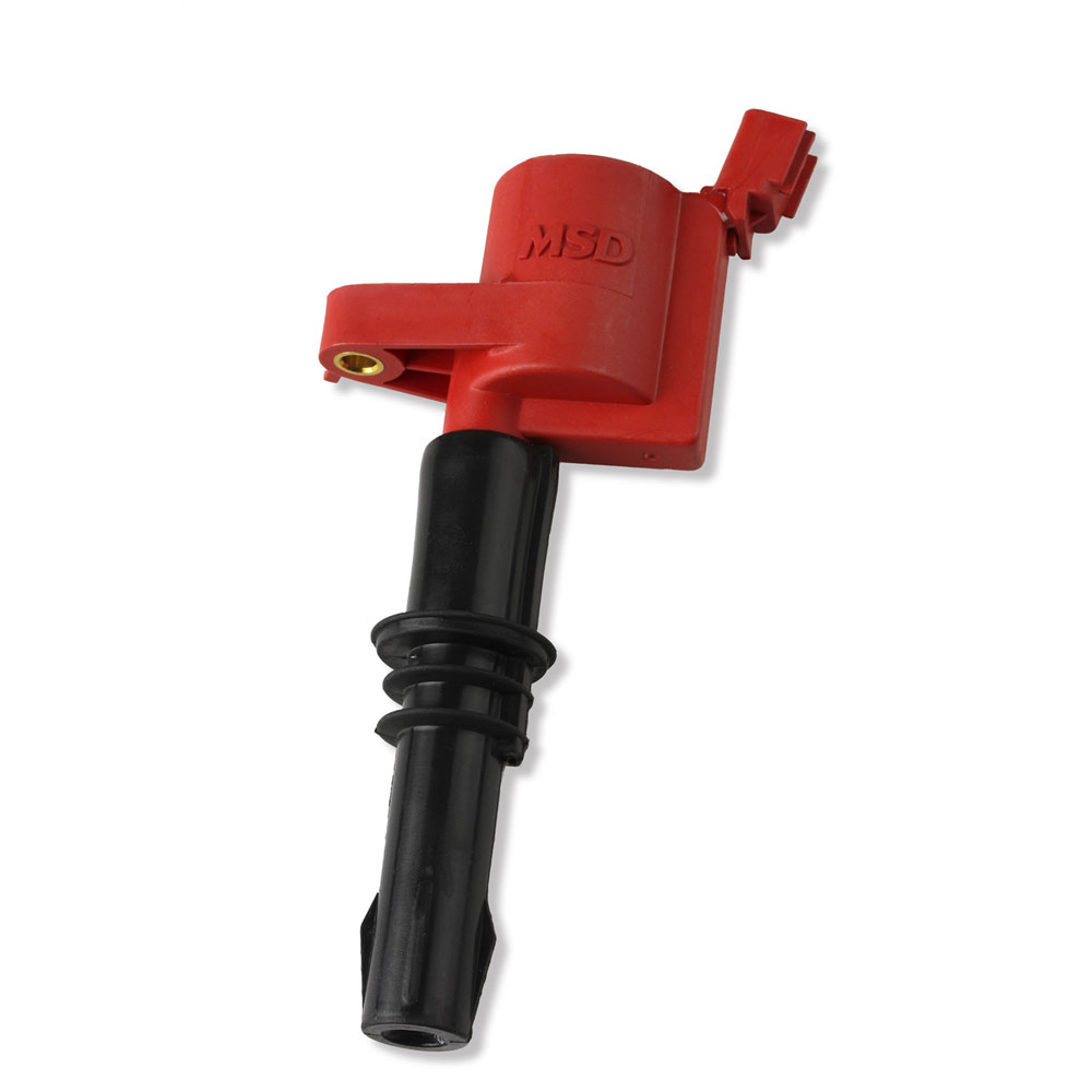 MSD Ignition Coil 82438; Blaster Coil On Plug Red Coil Pack Coil On Plug for 2005 to 2009 Ford 4.6L, 5.4L MOD 3V 