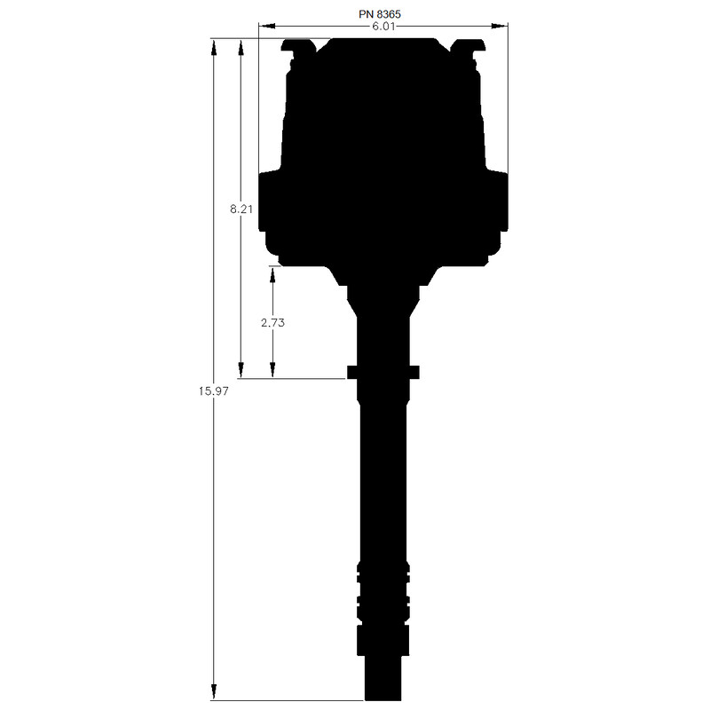 MSD Distributor 8362; Street Fire HEI Vacuum, Mechanical Magnetic for Chevy 262 to 400, 396 to 454, 502 