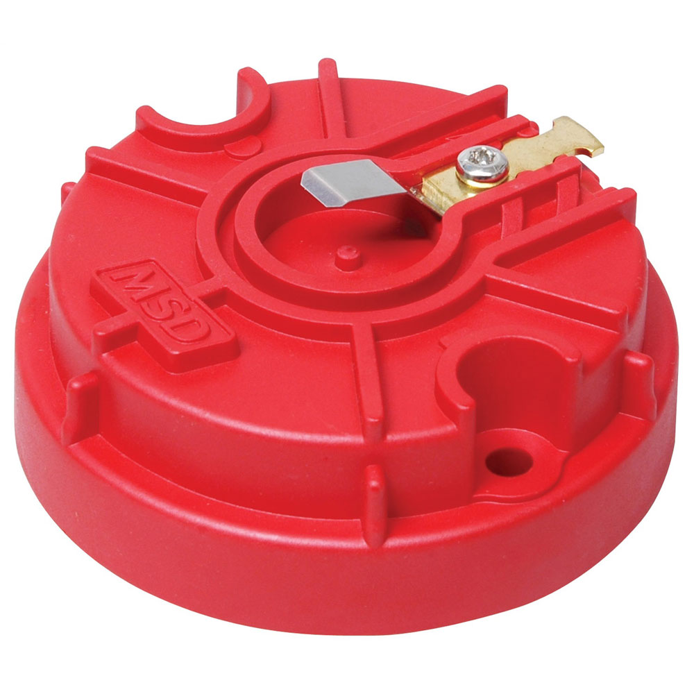 MSD Distributor Rotor 8467; MSD Race Rotor Brass, Stainless Steel Red Rynite Pro Billet V8 