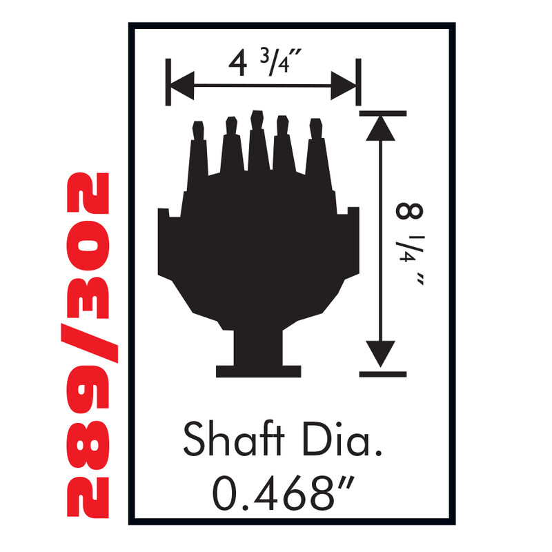 MSD Distributor 8479; Pro Billet Street Vacuum, Mechanical Magnetic for Ford 221 to 302 